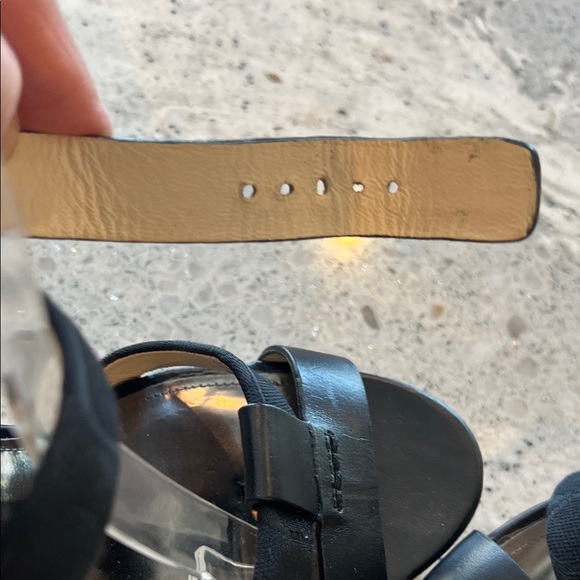 ⭐🍒 COACH Charla Black and Tan Wedge Sandals⭐$4.99 shipping - Picture 5 of 12